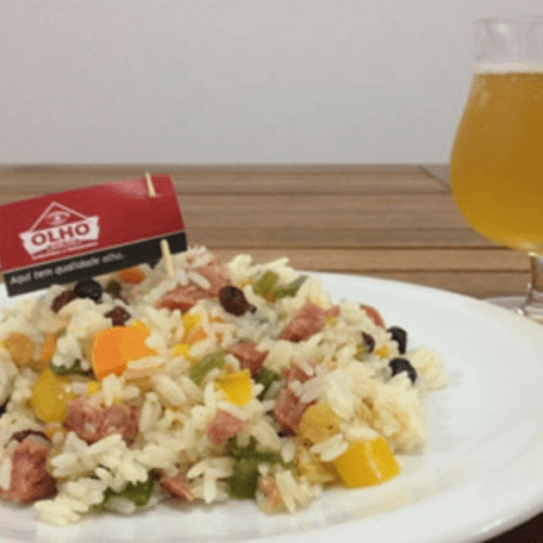 Receita de Arroz à Grega com Linguiça | Amo Receita
