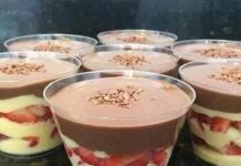 Receita de Bolo no pote Morango com chocolate | Amo Receita