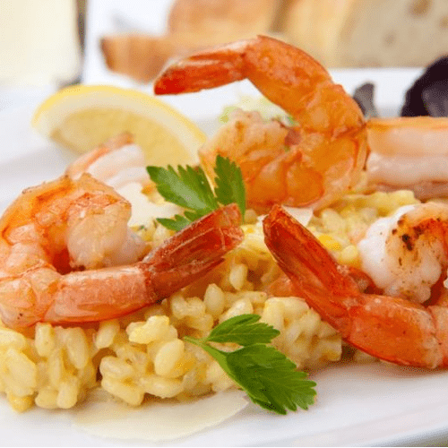Receita de Risoto 4 queijos com camarão | Amo Receita