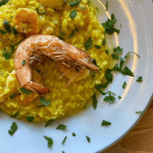 Receita de Risoto de camarão com açafrão | Amo Receita