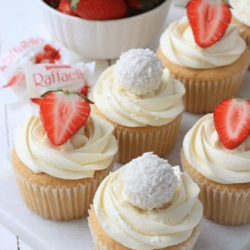 Receita de Cupcake de Rafaello | Amo Receita