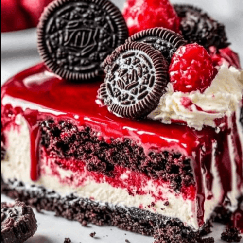 Receita de Red Velvet Oreo Cheesecake Delight | Amo Receita