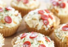 Receita de Cupcake salgado sabor pizza | Amo Receita