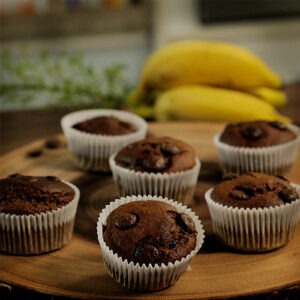 Receita de Muffin de banana com pasta de amendoim | Amo Receita