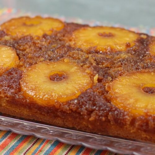 Receita de Bolo invertido de abacaxi | Amo Receita