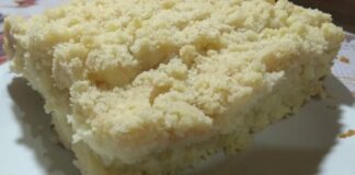Receita de Cuca de nata | Amo Receita