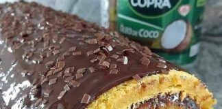 Rocambole de cenoura com brigadeiro | Amo Receita