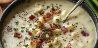 Receita de Caldinho Cremoso de Batata com Bacon | Amo Receita