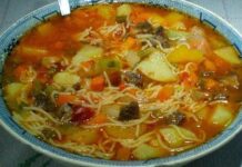 Receita de Sopa de macarrão com batata e Cenoura | Amo Receita