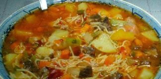 Receita de Sopa de macarrão com batata e Cenoura | Amo Receita