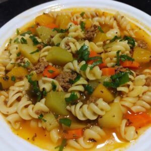 Receita de Sopa de Macarrão | Amo Receita