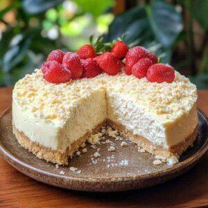 Torta de Coco com Compota de Morango e Hortelã | Amo Receita