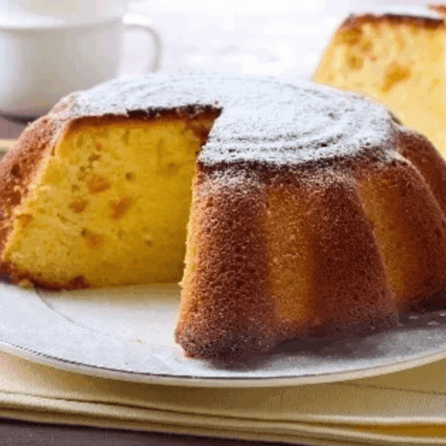 Receita de Bolo de Fubá com Iogurte e Goiabada | Amo Receita