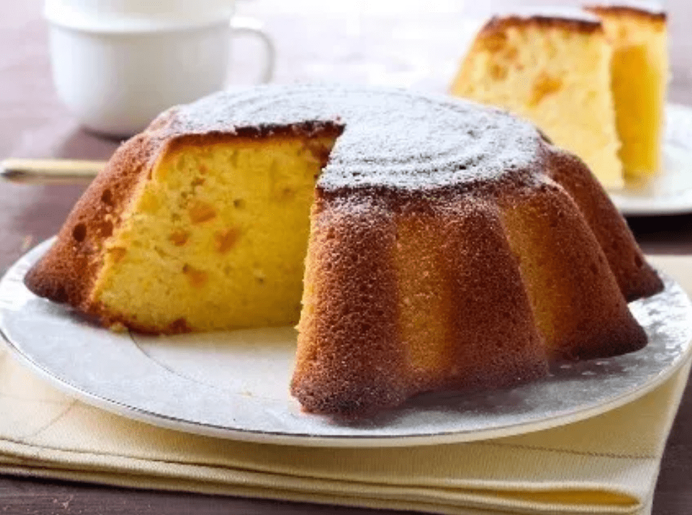 Receita de Bolo de Fubá com Iogurte e Goiabada | Amo Receita