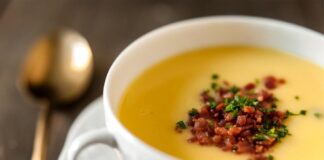 Receita de Creme de mandioquinha com bacon | Amo Receita