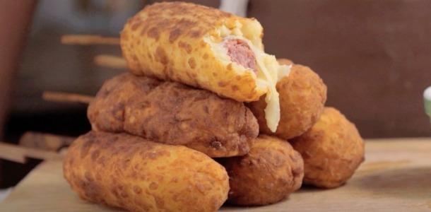 Receita de Receita de Empanado de Linguiça no Palito | Amo Receita