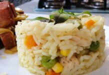 Receita de Receita de Arroz à Grega com Frango | Amo Receita