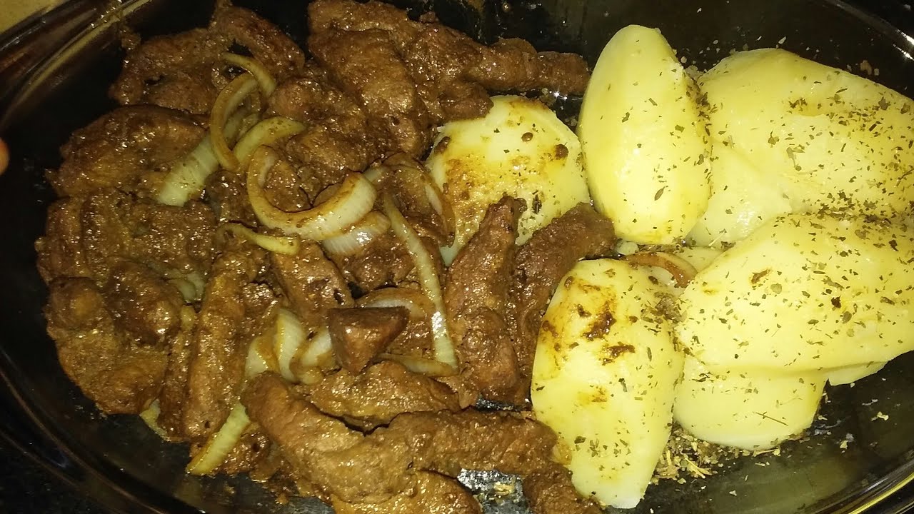 Receita de Fígado Acebolado com Batata | Amo Receita