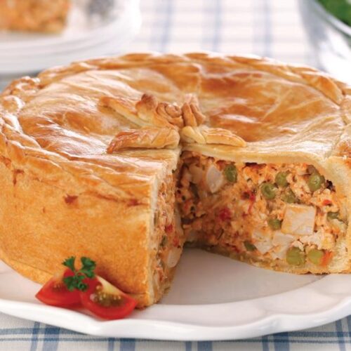 Receita de Receita de Torta de Frango com Palmito e Ervilha | Amo Receita