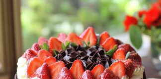 Bolo de Morango com Chantilly e Ganache de Chocolate Branco Receita de Bolo de Morango com Chantilly e Ganache de Chocolate Branco | Amo Receita