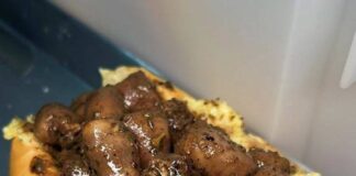 Receita de Pão francês com coração de galinha e queijo quente | Amo Receita