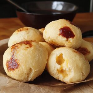 Receita de Pão de Queijo Recheado com Goiabada | Amo Receita