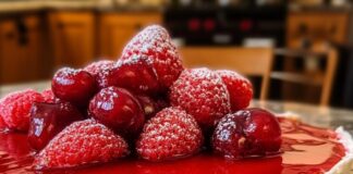 Cheesecake de natal Receita de Cheesecake de natal | Amo Receita