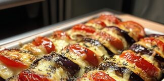 Berinjelas Assadas com Tomates e Queijo Receita de Berinjelas Assadas com Tomates e Queijo | Amo Receita