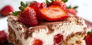 Receita de Tiramisu de Morango Italiano | Amo Receita