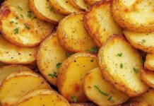 Receita de Batatas Rústicas Crocantes no Forno | Amo Receita