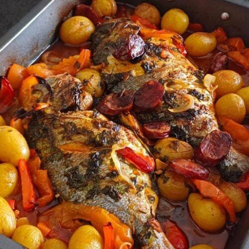Receita de Peixe ao forno com legumes: | Amo Receita
