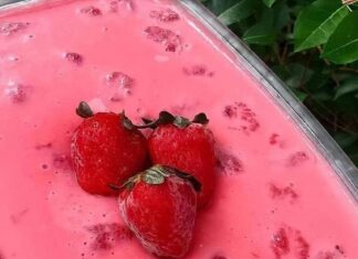 Receita de Gelado de Morango prático e saboroso | Amo Receita