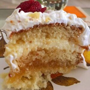 Receita de Bolo Recheado de Abacaxi 🍍❤️ | Amo Receita