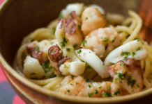 Receita de Espaguete com Frutos do Mar | Amo Receita
