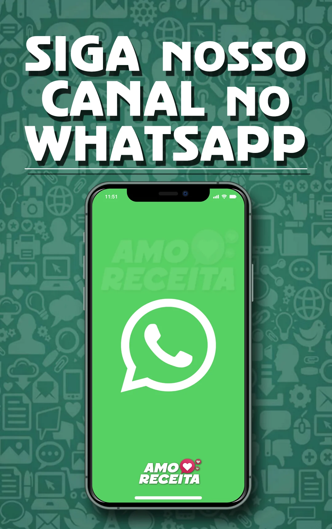 Canal de Receitas no WhatsApp | Amo Receita