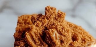 Receita de Cheesecake de Manteiga de Biscoito de Caramelo Biscoff | Amo Receita