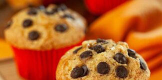 Receita de Muffin de baunilha com chocolate | Amo Receita