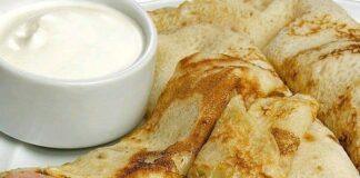 Crepe recheado com presunto e queijo: | Amo Receita