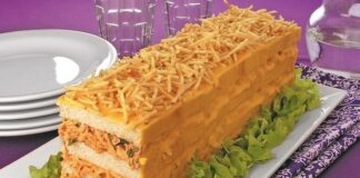 Receita de Bolo salgado de frango com Cheddar | Amo Receita