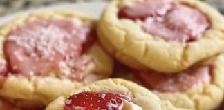 Receita de Cookies de Cheesecake de Morango | Amo Receita