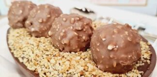 Receita de Ovo de Colher Ferrero Rocher Casca do Ovo | Amo Receita