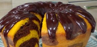 Receita de Bolo de cenoura mesclado com cobertura | Amo Receita