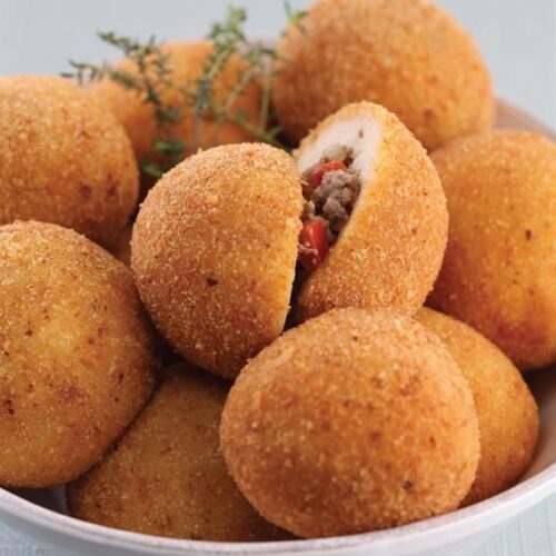 Receita de Receita de Bolinho de Batata com Recheio de Carne | Amo Receita