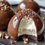 Receita de Cúpulas de Chocolate e Praline com Mousse de Mascarpone | Amo Receita